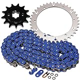 Caltric compatible with O-Ring Blue Drive Chain & Sprockets Kit Yamaha Blaster 200 Yfs200 Yfs-200...