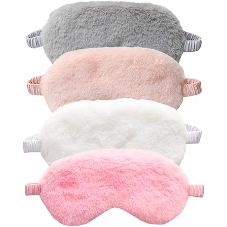 Cozy Sleep Mask: Restful Nights with Faux Fur Comfort