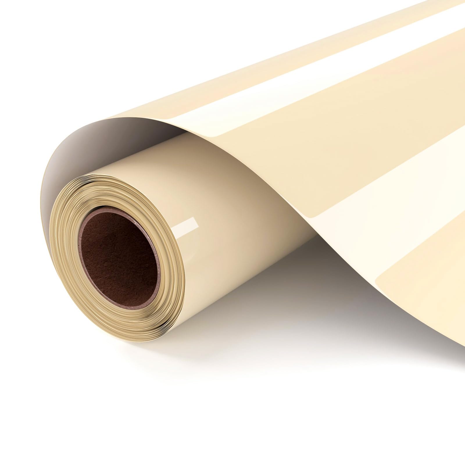 UIOK Vinile Termoadesivo per Tessuti, Avorio Termovinile 30,5 x 182 cm Vinile Termoadesivo per Cricut, Termovinile per Tessuti Avorio HTV Vinil Termico per T-shirt, Altri Tessu-ti