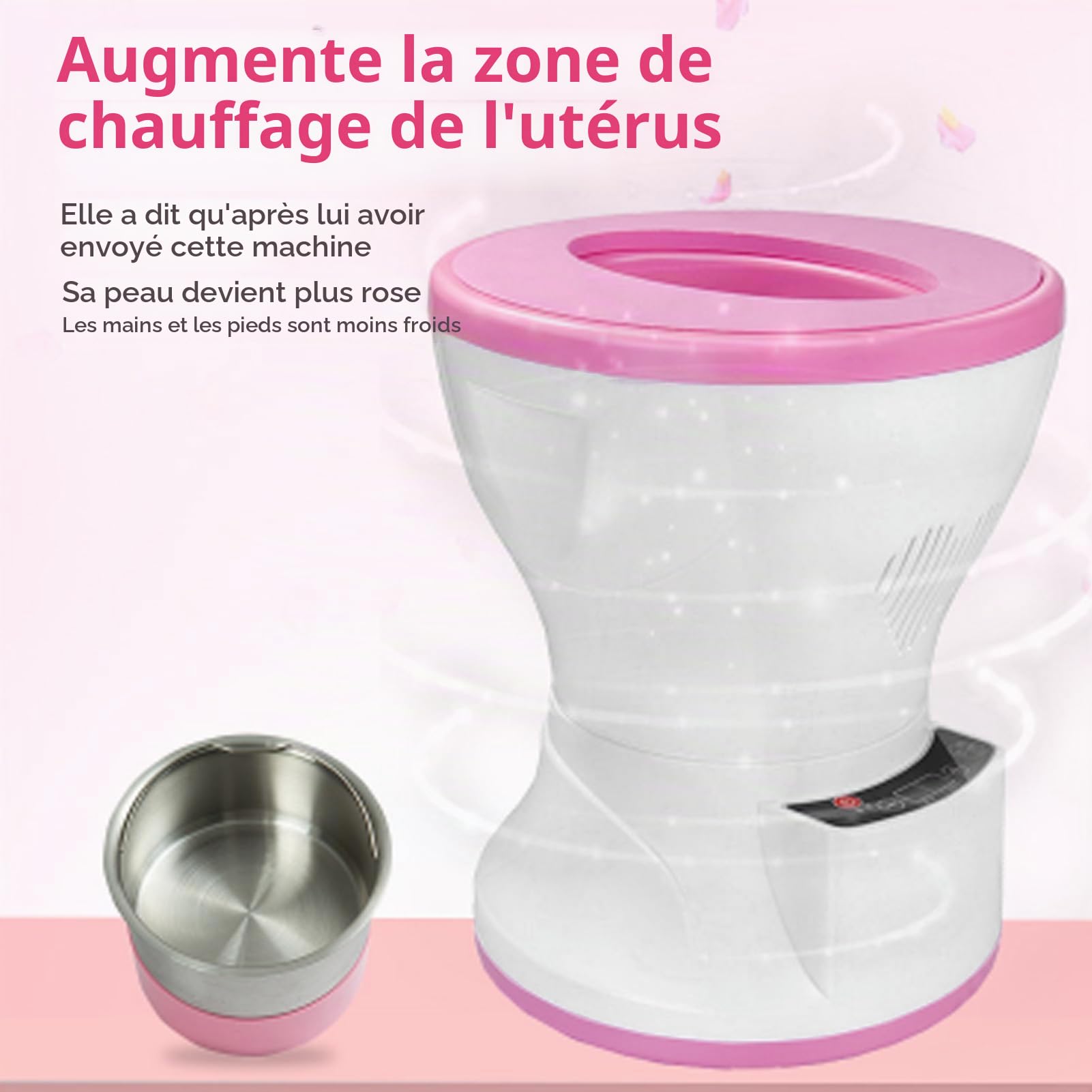Yoni Seat Yoni Kit, Siège Vapeur Portable avec Coussin, Kit V Steam At Home pour Femme santé Vaginale, équilibre PH, Soins Post-partum, Nettoyage et Soutien Menstruel, Cadeaux