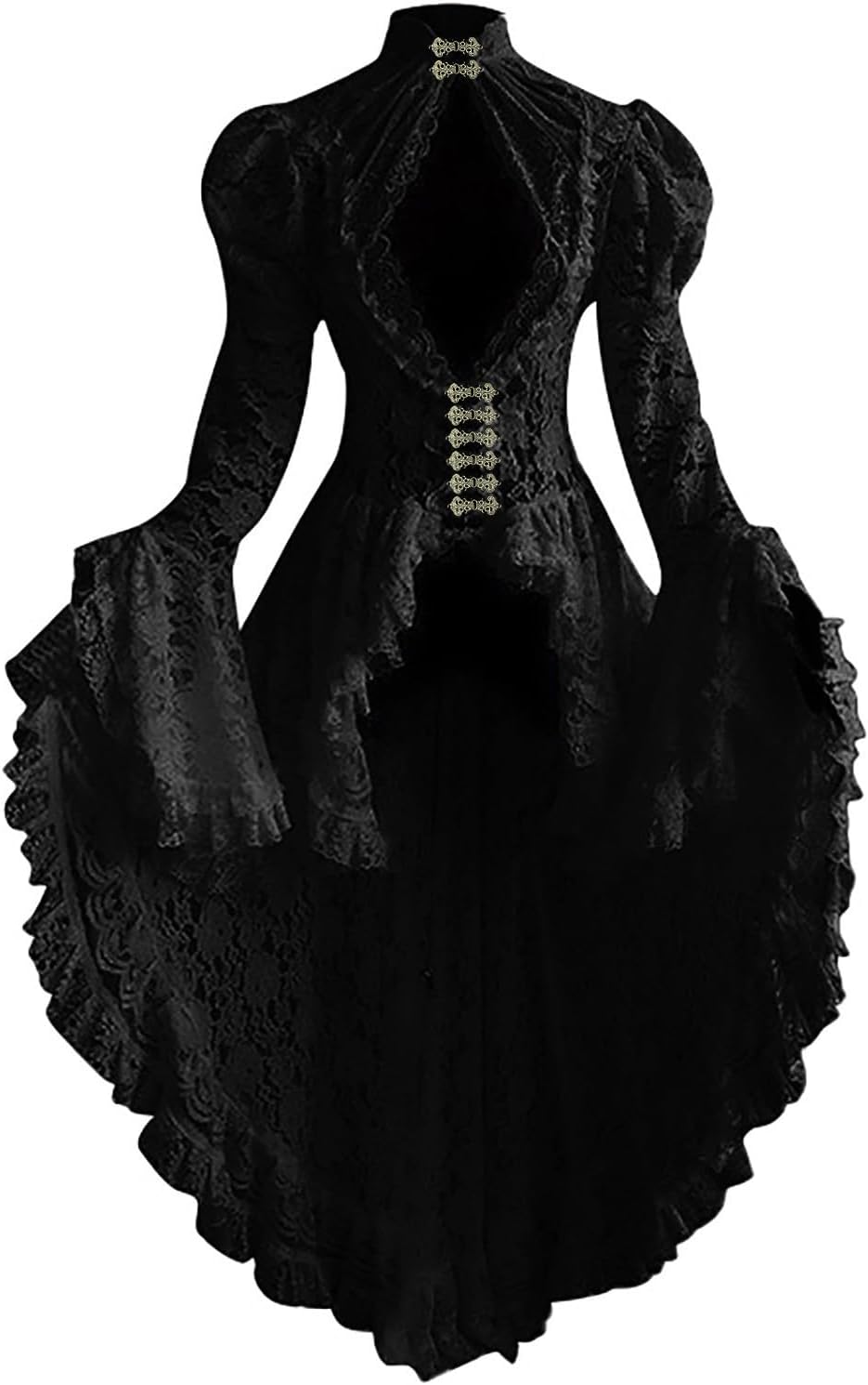 farteyVictorian Dress for Women Retro Medieval Renaissance Corset Dress 18 Century Vampire Fairy Dresses Halloween Costumes