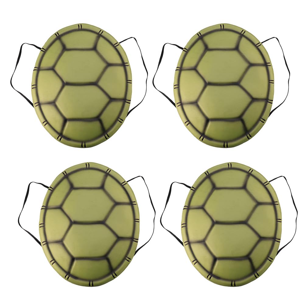 jarbins4Pcs Turtle Shell Costume for Kids Adult Turtle Shell Backpack Party Props Halloween Christmas Dress up Prop Photo Props Cosplay Costume Accessories