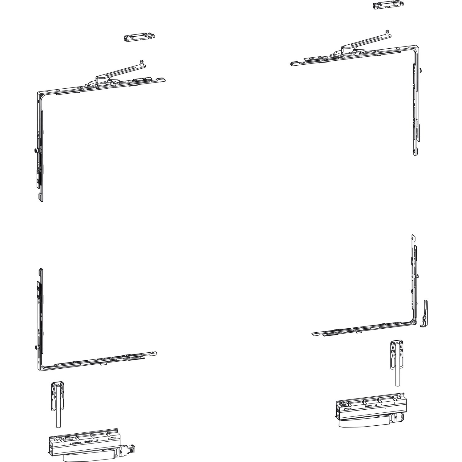 ATRIUM HKS 200 Z, Versatz 13 mm, rechts, 160 kg, 1 Grundkarton | Zubehör Beschläge für Fensterbeschläge, Schiebefenster, Schiebetürbeschlag