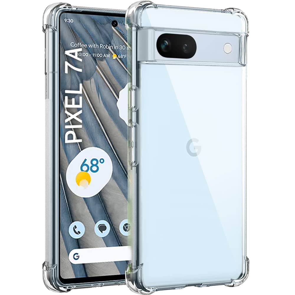 TheGiftKart Shockproof Hybrid Crystal Clear Google Pixel 7A Back Cover Case | 360° Protection | Camera & Screen Protection | Hard Back Cover Case for Google Pixel 7A (PC & TPU, Transparent Bumper) (B0C43P83MF) Amazon Price History, Amazon Price Tracker