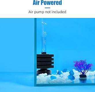 AQUANEAT Aquarium Bio Corner Sponge Filter, for Breeding Shrimp Nano Fish Tank, up to 10Gal