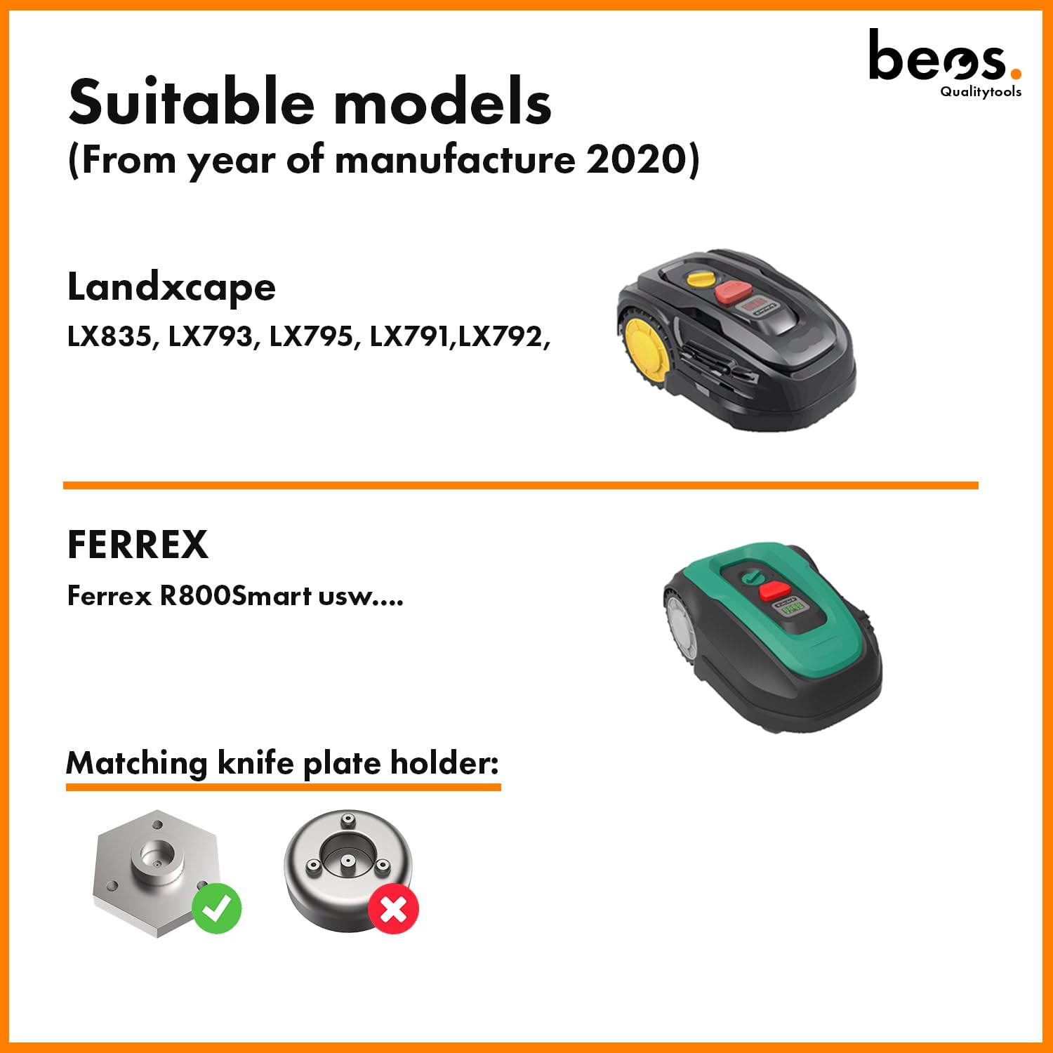 Worx Accu Beos® PREMIUM Messerteller Für 6x Klingen Worx