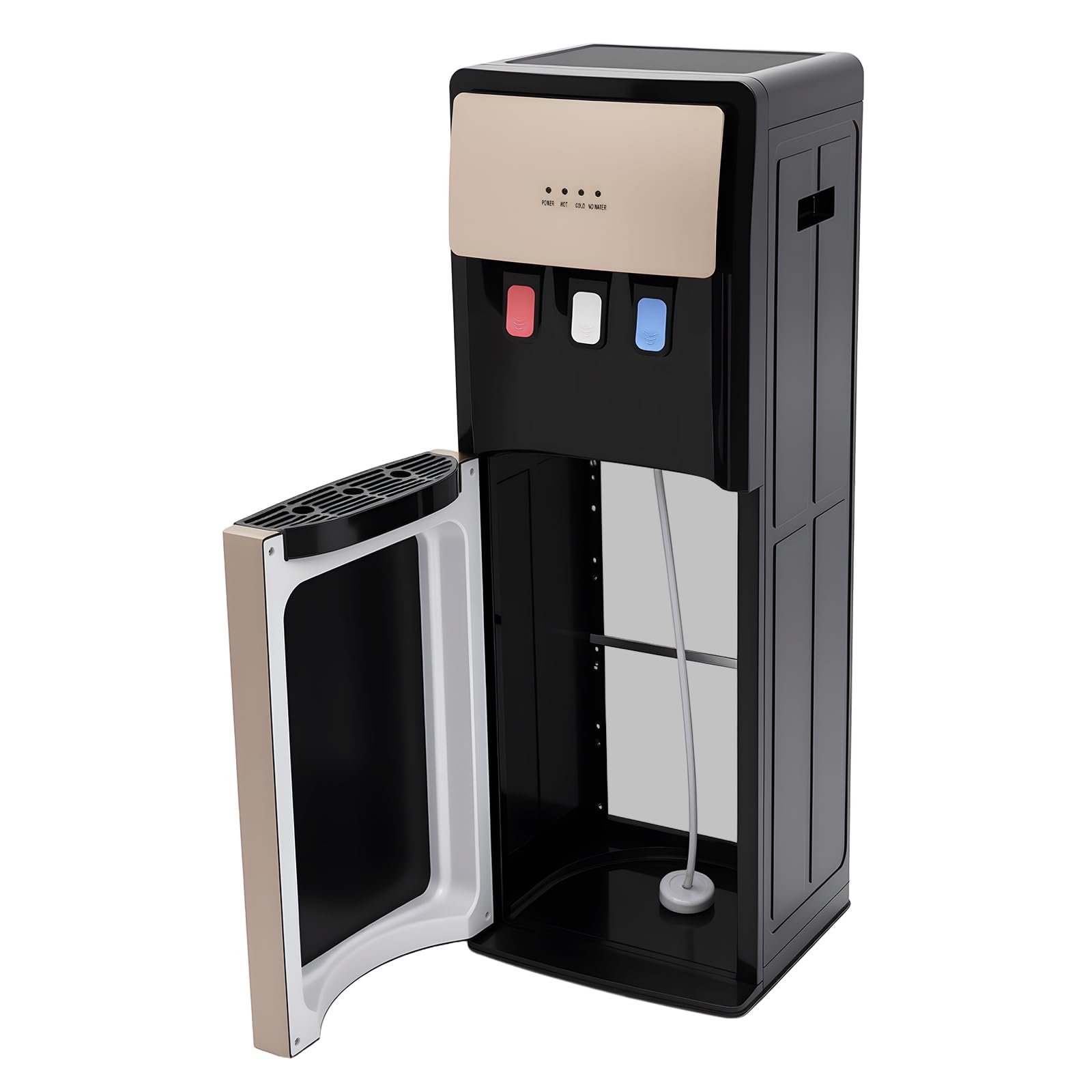 Bottom Loading Water Cooler Dispenser with 3 Temperature,Floor Standing Water Dispenser,Hot Cold Water Cooler for Home,Office,Dorms,Apartments,Gold