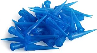 Auniwaig 22ga Plastic Tapered Pinhead Blunt End Glue Liquid Dispenser Needles Dispensing Fill Needle Blue 100PCS