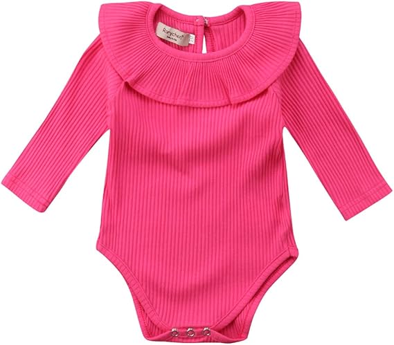 Amazon Co Jp Sylvamorning 子供服 キッズ服 ベビー服 赤ちゃん ロンパース 長袖 無地 女の子 カバーオール 春秋冬 リブ 可愛い 肌着 70 80 90 100 100 バラ色 服 ファッション小物