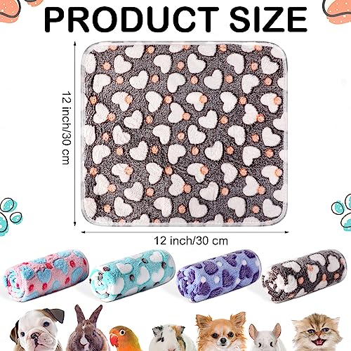 Cobertores impermeáveis de porquinho-da-índia, 4 peças, laváveis, animais pequenos, roupa de cama ab