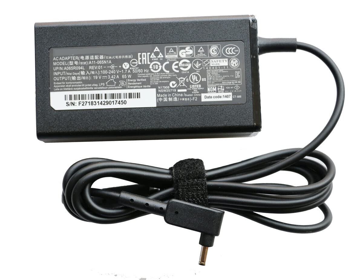 Alimentatore 65W Per Acer Swift PA-1650-50 Con Spina UK 3 Pin, Punta 3.0x1.1mm - Foto 4