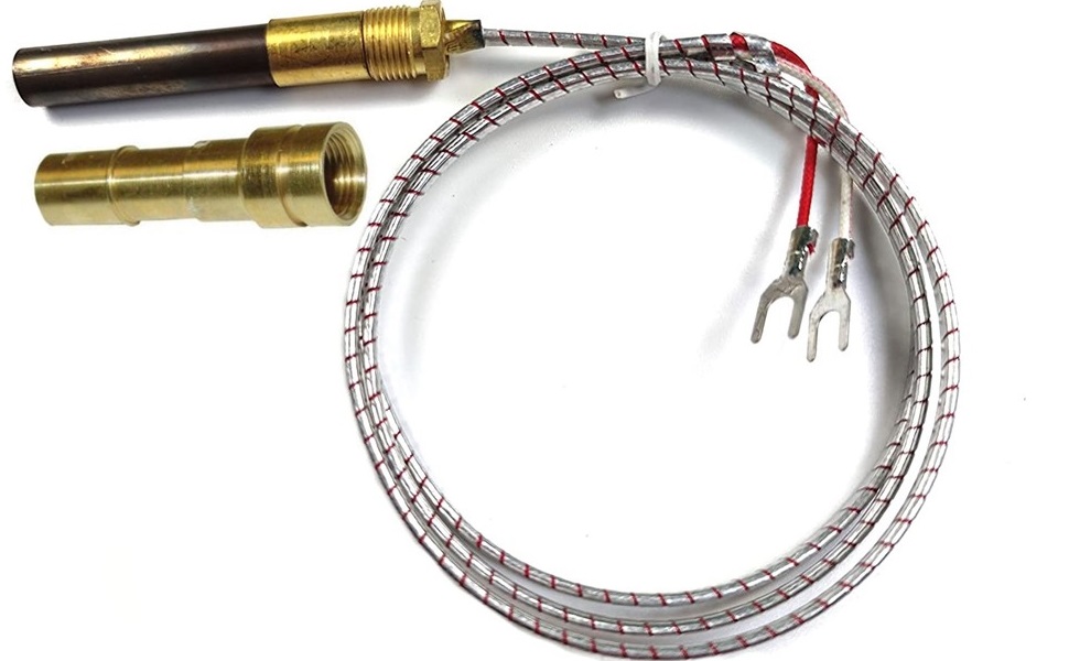 5-Pack 36-Inch Thermopile Generators 750mV - Replacement For Gas Fireplaces, Water Heaters, Fryers (60125501)
