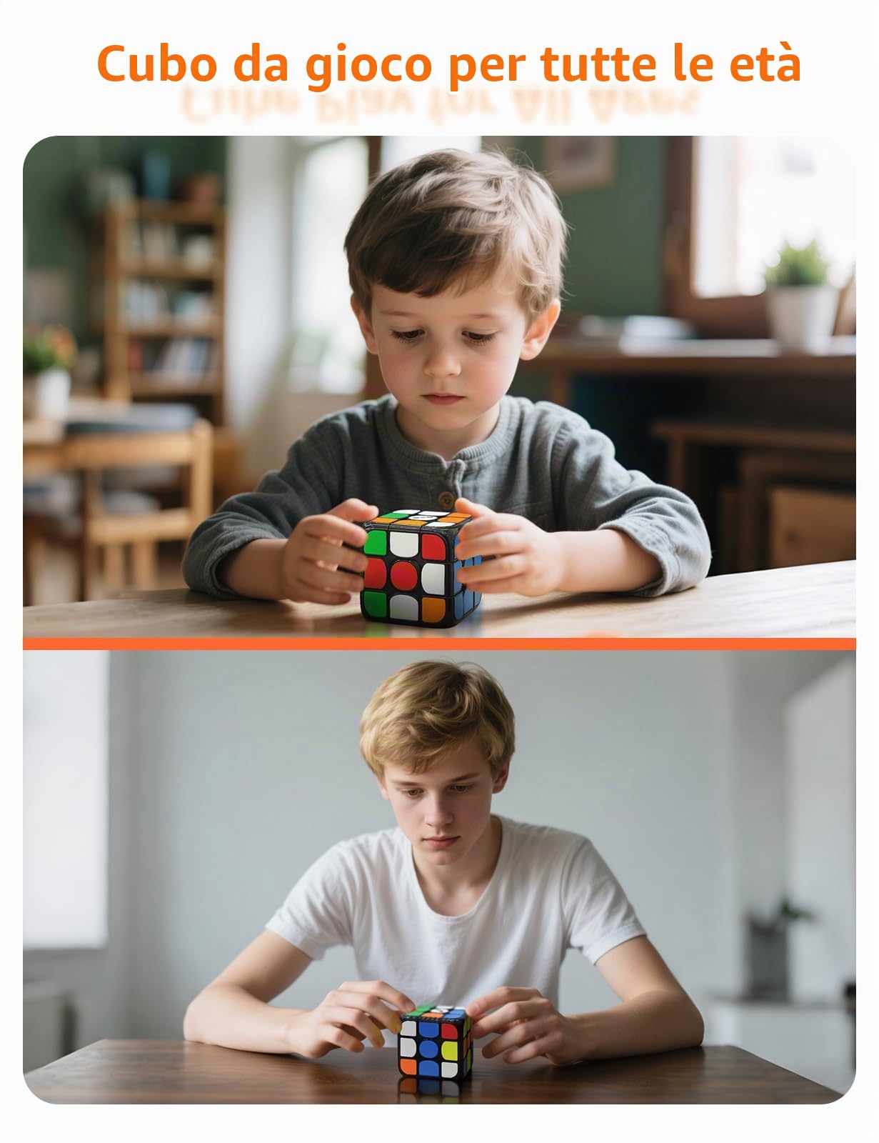 ROXENDA Smart Cube - Edizione Artistica, Cubo 3x3 Magnetico, Connessione Bluetooth, Stickerless, Sistema Magnetico Regolabile, Compatibile con App Tracciamento e Cronometro Smart Player