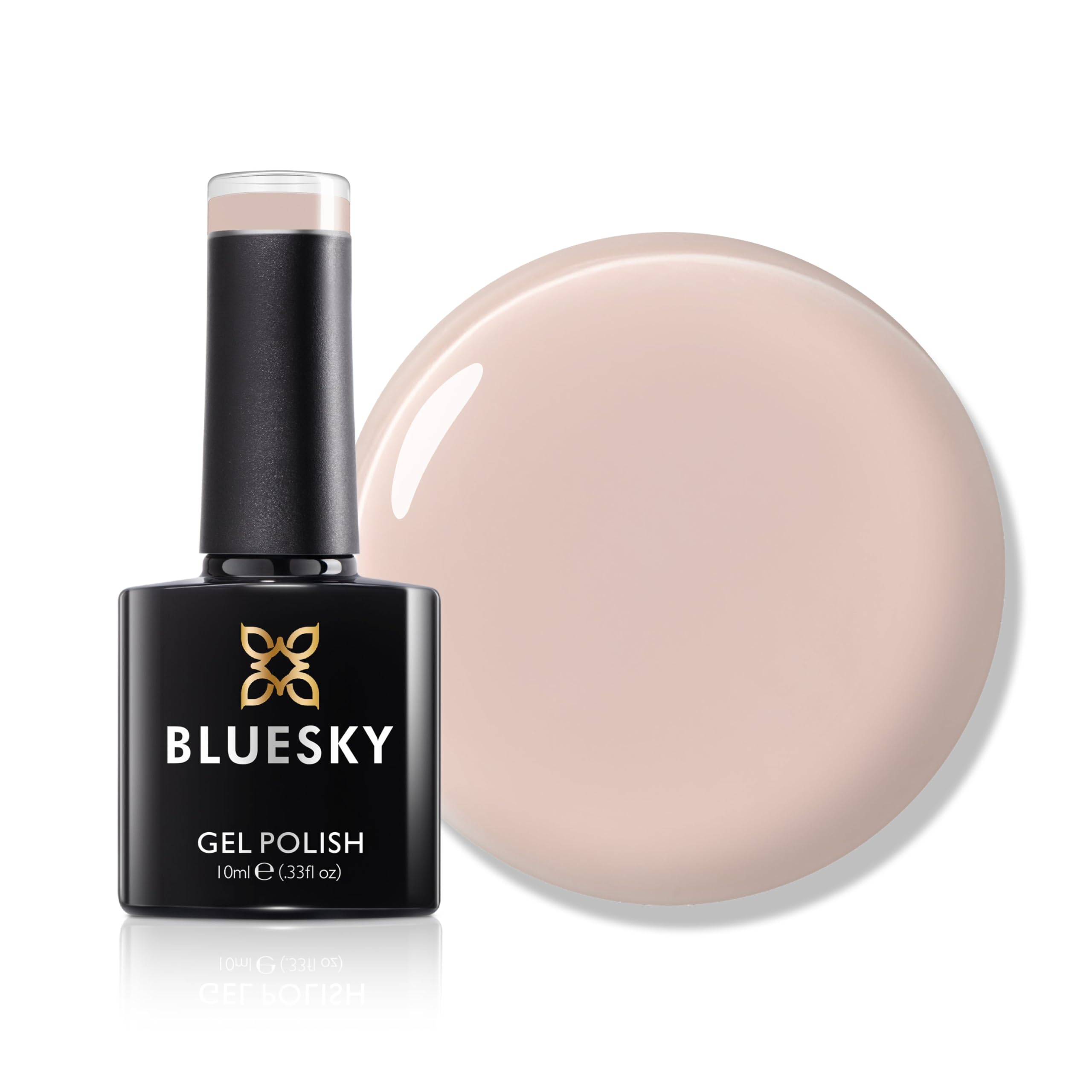 Bluesky Gel Nail Polish 10ml, Sunrise Beige - SS2501, Nude Gel Nail Polish for 21 Day Manicure, Requires Curing Under LED UV Nail Lamp