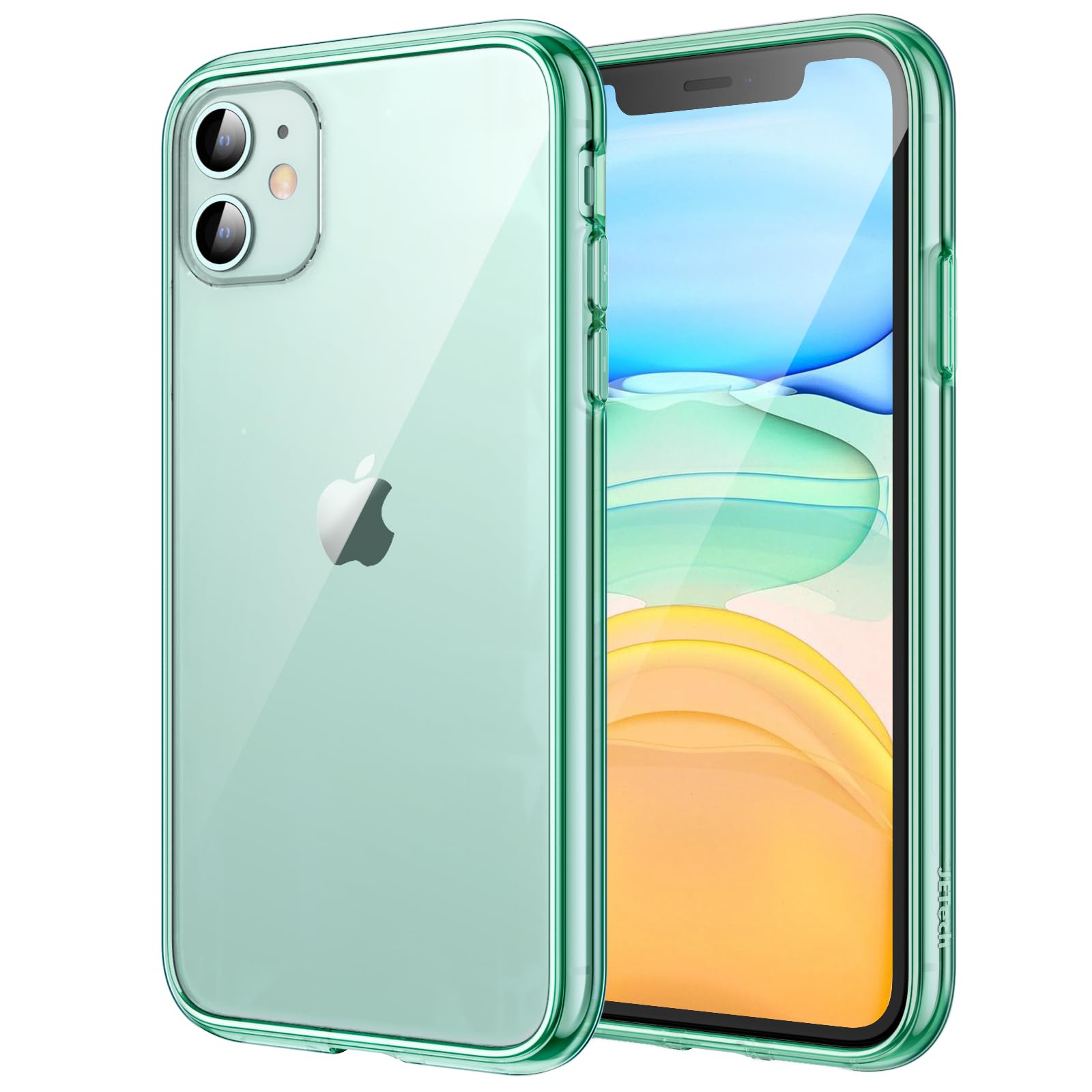 Amazon.co.jp: JETech iPhone 11用 ケース 黄ばみ防止 (グリーン) | 耐