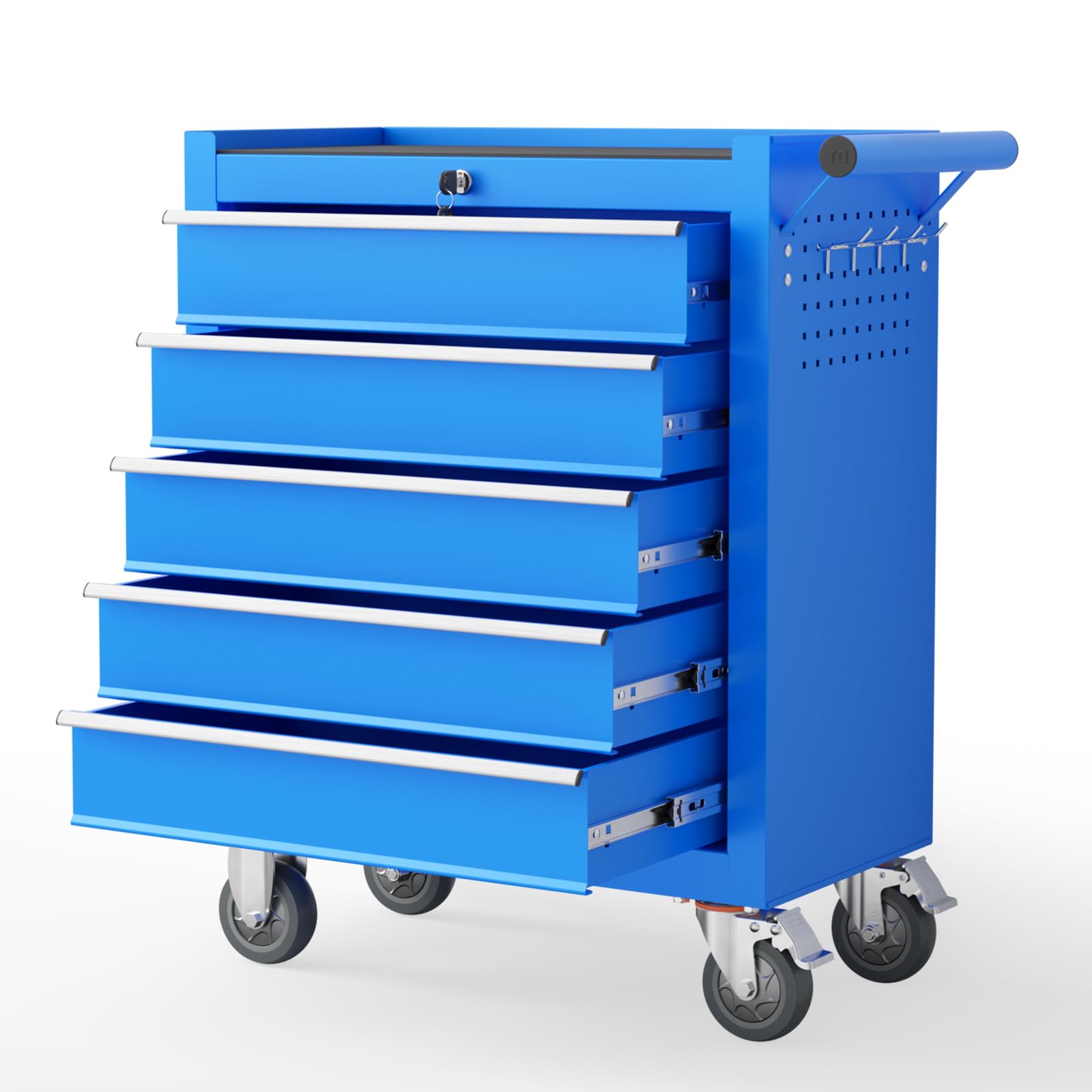 Kieperi 5 Drawers Rolling Tool Chest with Wheels, Portable Rolling Tool Boxes with Wheels…