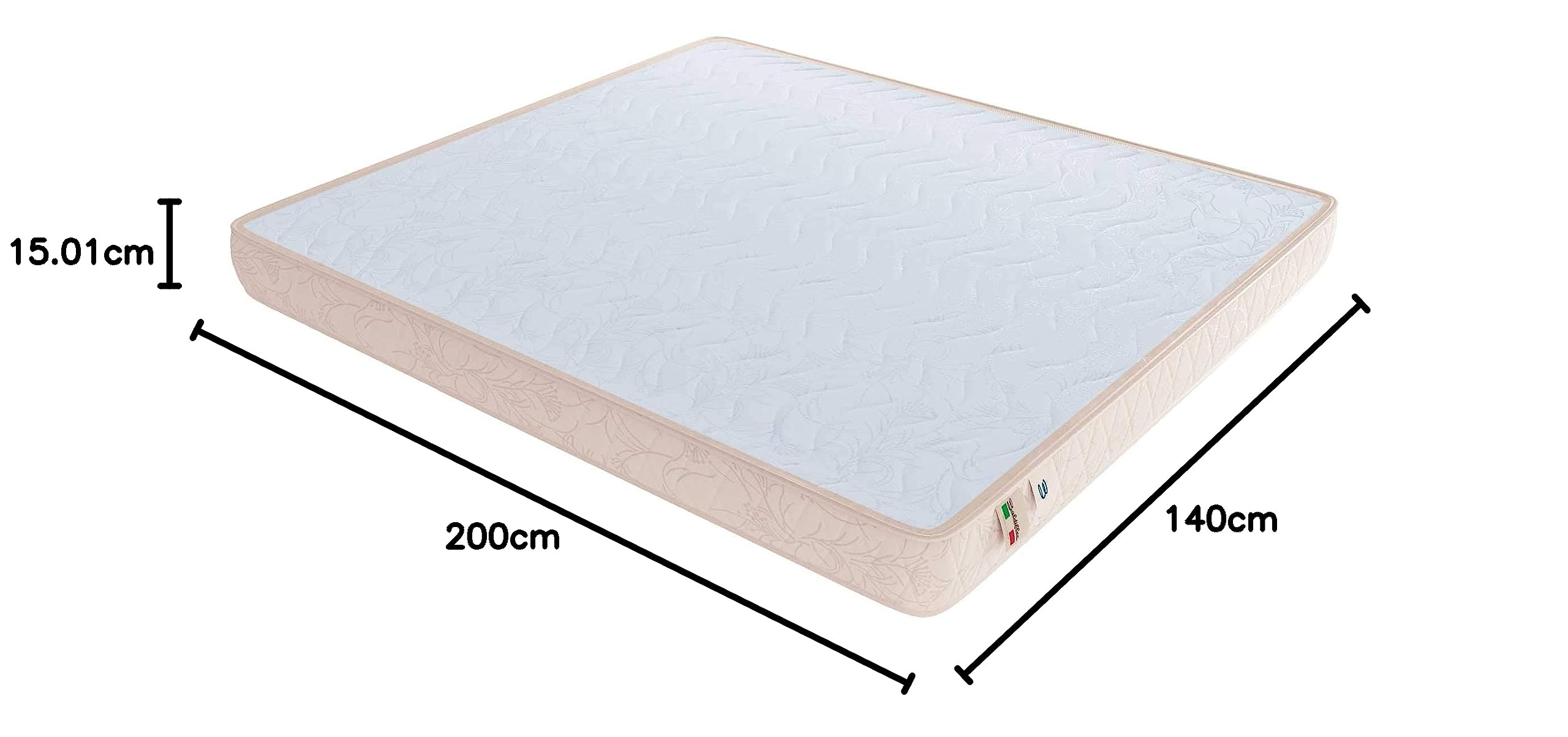 Baldiflex Materac Summer Fresh Small wysokość 15 cm – poszewka bawełniana ortopedyczna 140 x 200 cm