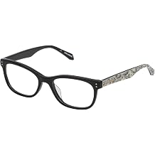ZADIG&VOLTAIRE Womens Casual Rectangular Sunglasses, Shiny Black, 52/18/140