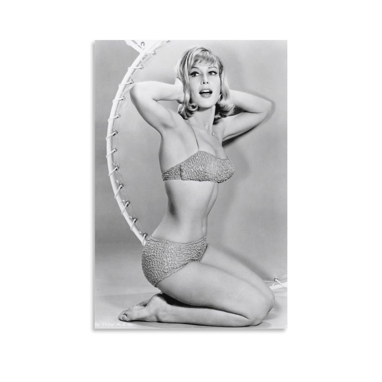 Actress Barbara-Eden Poster Aesthetic Decorative Painting Canvas Wall Art Picture Print Living Room Posters Bedroom 08x12inch(20x30cm)