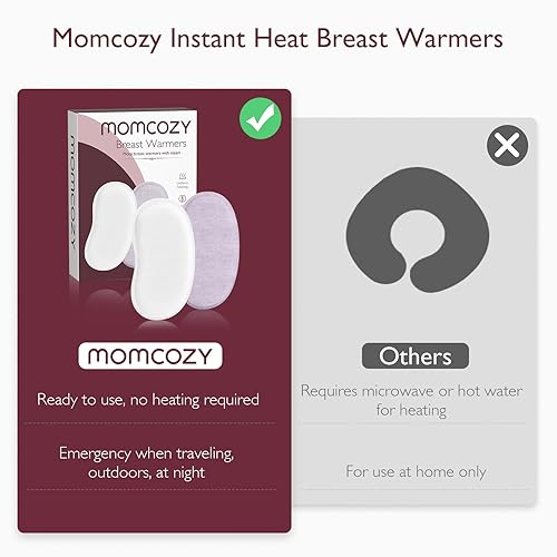 Miniatura 4 de Momcozy Calentadores de pecho de calor instantáneo, fácil liberación para un calor calmante, alivio de calor duradero para desafíos de lactancia
