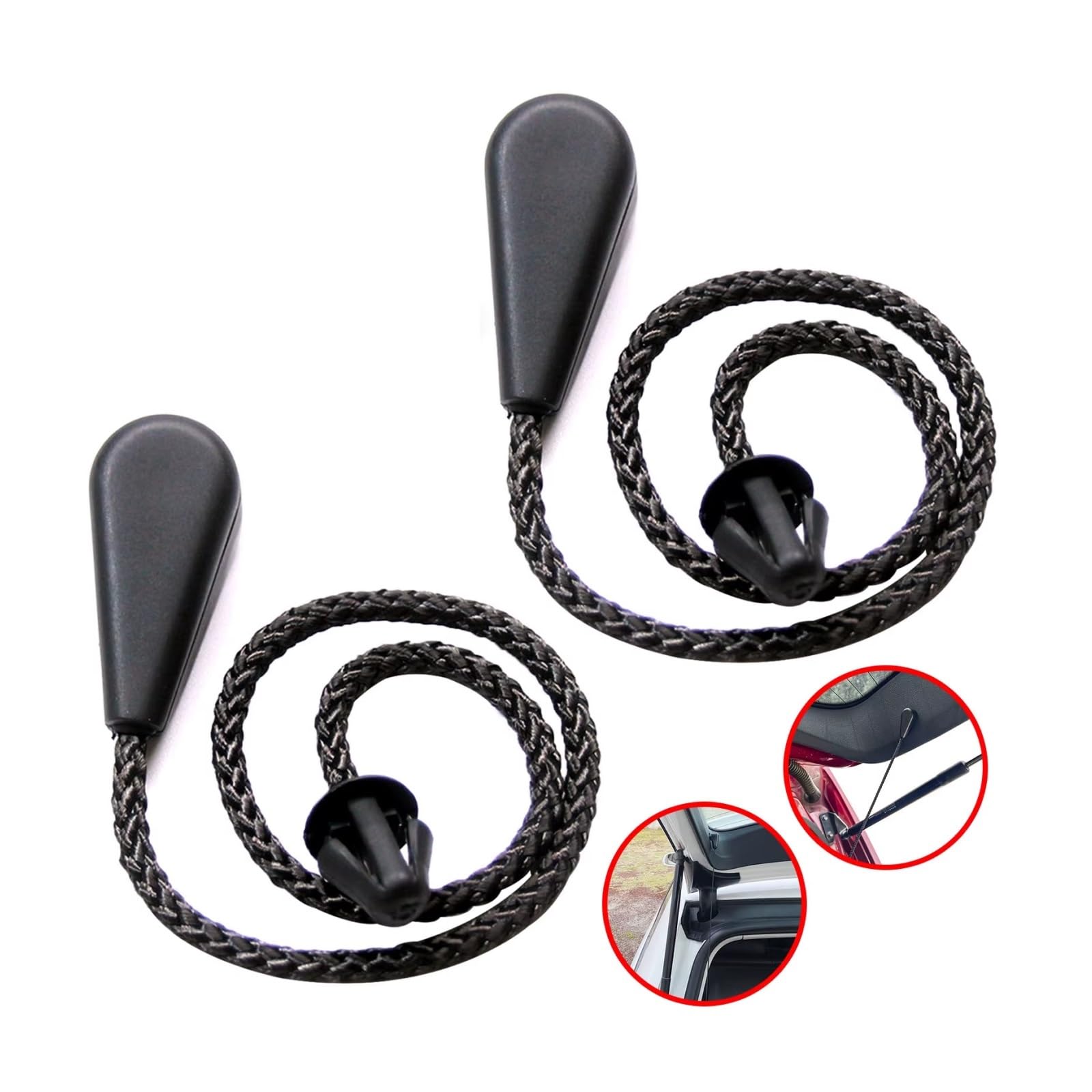 Cuerdas Maletero Coche Compatible Con Ford Para Focus Para Mk2 2004-2011 Cadena Para Estante De Paquete Maletero Trasero Piezas Automóvil