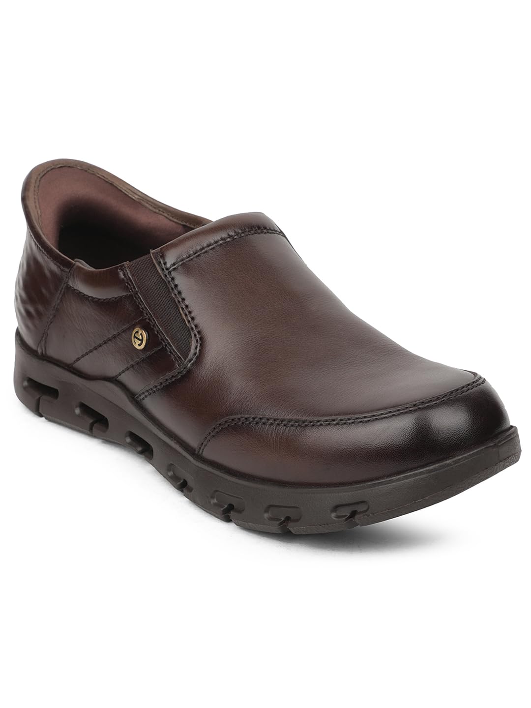 Healers ASF-2 Semi-Formal Non Lacing Shoes for Men with EVA Sole | Comfortable and Lightweight | Cushioned Footbed | Suitable for Office Wedding-image-3