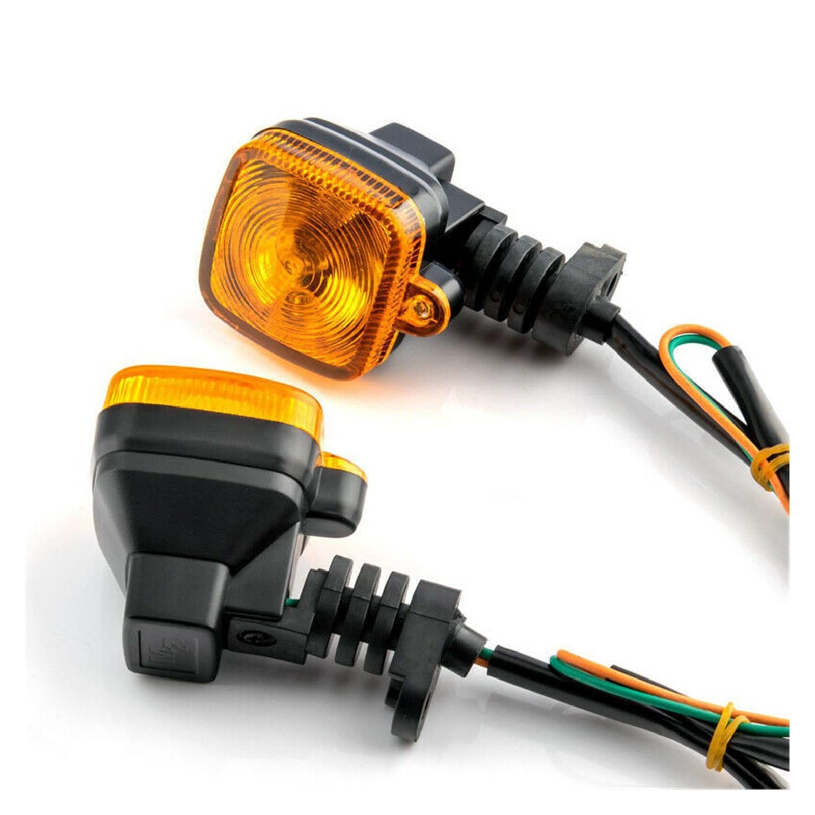 Indicateurs De Virage De Moto 2 Pièces Clignotants De Moto Clignotants Indicateurs Lumières Clignotant Universel Café Racer Ampoules Halogènes Accessoires Directionnels Ambre