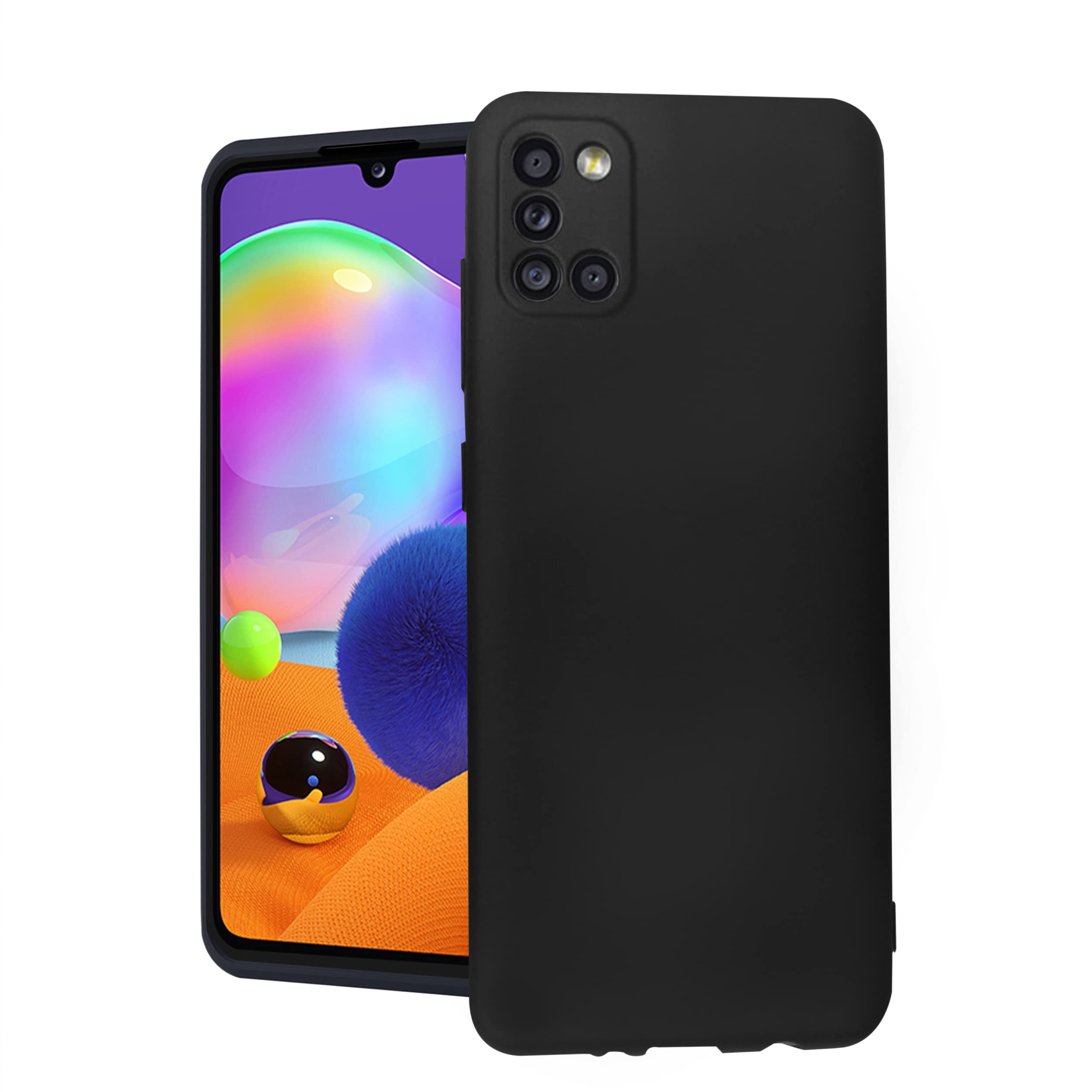 CoversKart® Liquid Silicone Back Cover for Samsung Galaxy A31 | Inner Microfiber Velvet | CameraRtection Back Case (Black) (B0BXFJL42X) Amazon Price History, Amazon Price Tracker