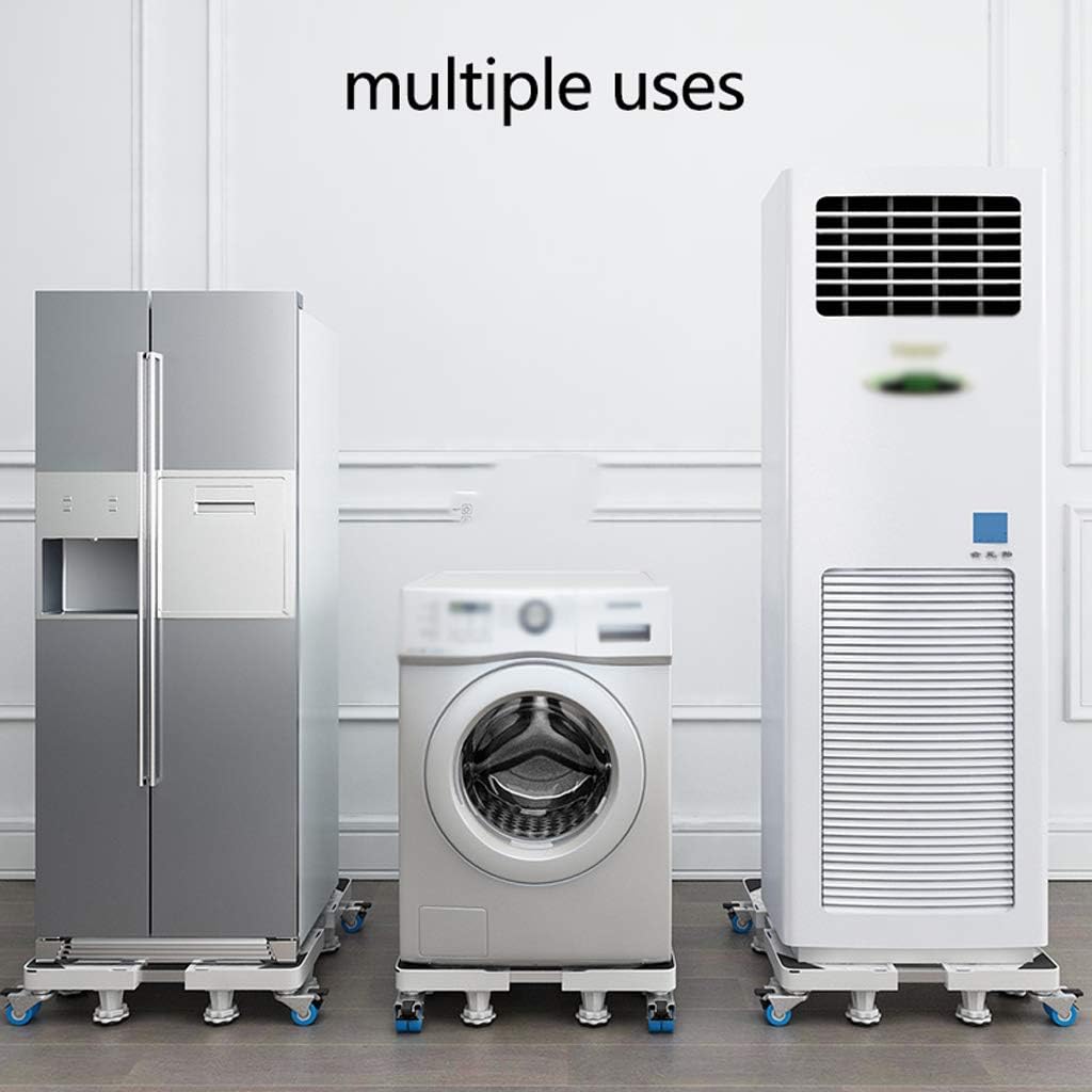 Multifunctional Base,Adjustable Refrigerator Stand,Movable Washing Machine Base,for Washing Machine,Refrigerator and Dryer,44 to 68cm. ()