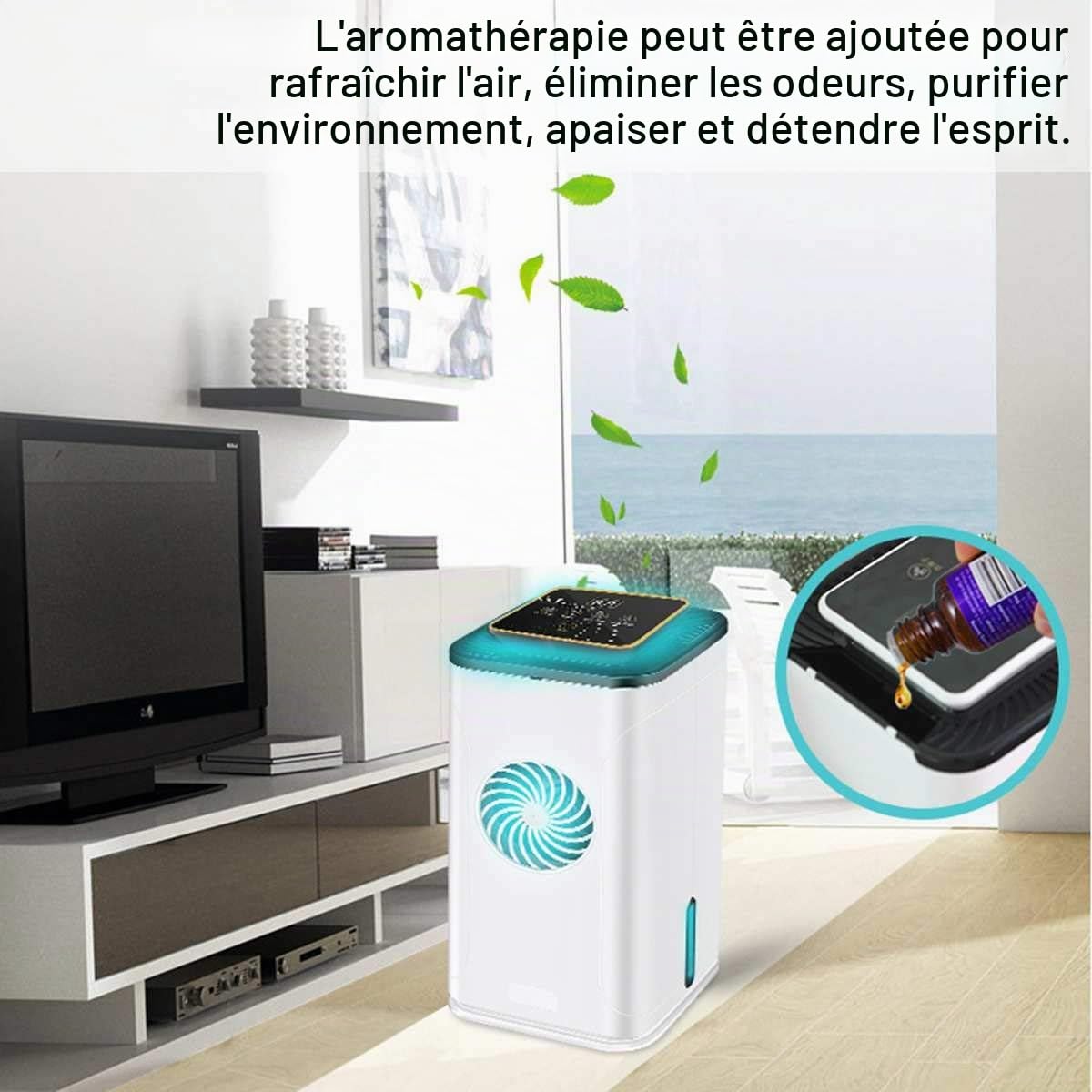Purificateur d'air 4 en 1 Ultra Violet, Filtre, Anion. Parfum.