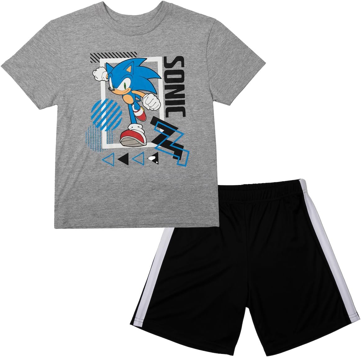Bioworld Sonic Boys 3-Pack Set - Includes Two Tees and Mesh Shorts - Image 2