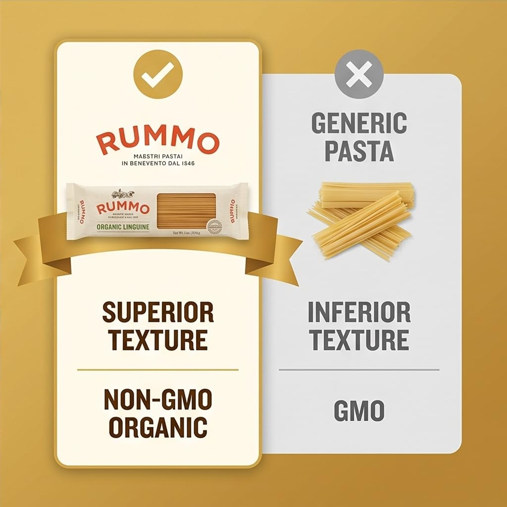 Rummo Organic Linguine - Protein Pasta - 14.1 OZ (Pack of 9) image 5