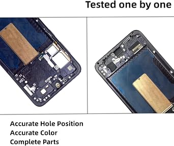 AMOLED for Samsung Galaxy S23 Plus 5G LCD Display Screen Replacement S23 + Touch Digitizer Screen Assembly with Frame Toolkit S916U 6.6 Black(S916U)