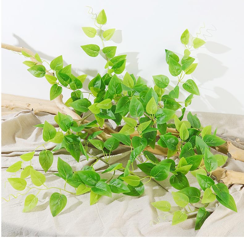 Amazon｜グリーン 観葉植物 アイビー 2本 240cm 吊り下げ ツタ