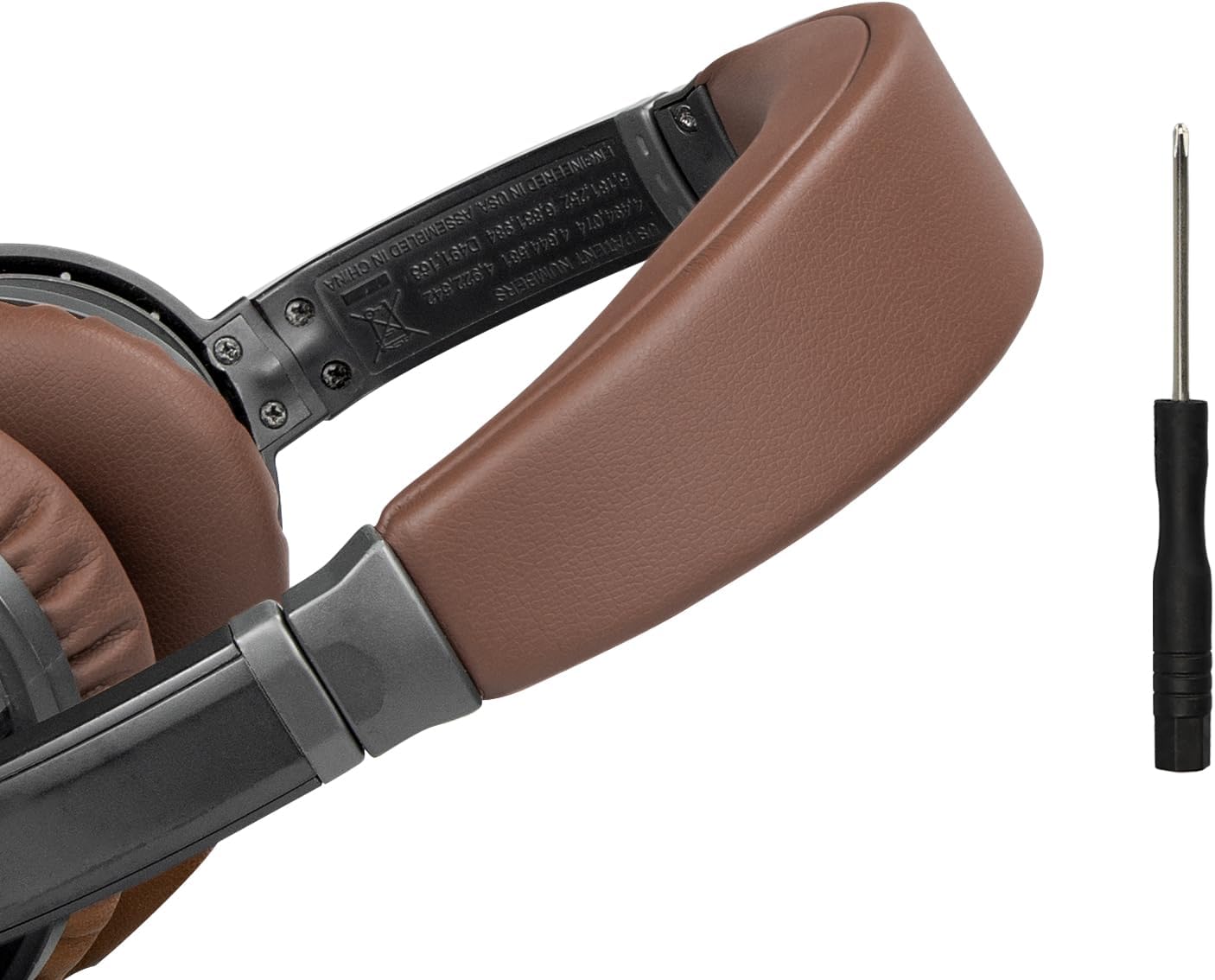 Headband Cover for Bose QuietComfort 15(QC15)/QuietComfort 2(QC 2) Headphones, Replacement Headstrap Pad Repair Part - Coffee