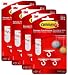 Command 17008-ES Ceiling 3 Hooks, 4 Foam Strips per, White, 4 Packs Total