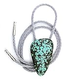 130.95 Carat Blue Spiderweb Turquoise GEM Stone Gemstone BOLO TIE EBS2213