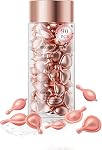 Face Serum Oil Capsules,90 Pcs Brighten Moisturizing Skincare Oils,Travel Size Portable Skin Care Product, Nourishing Firm Skin,Hydrating Formula for Radiant,Women's Mother's Day Care Gift for Women-Pink