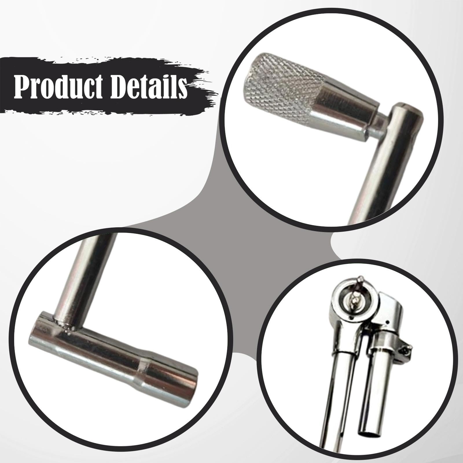 2 Supporti per Supporto per Tamburo Tom con Chiave Inglese, Hardware per Batteria a percussione per concerti in Negozio