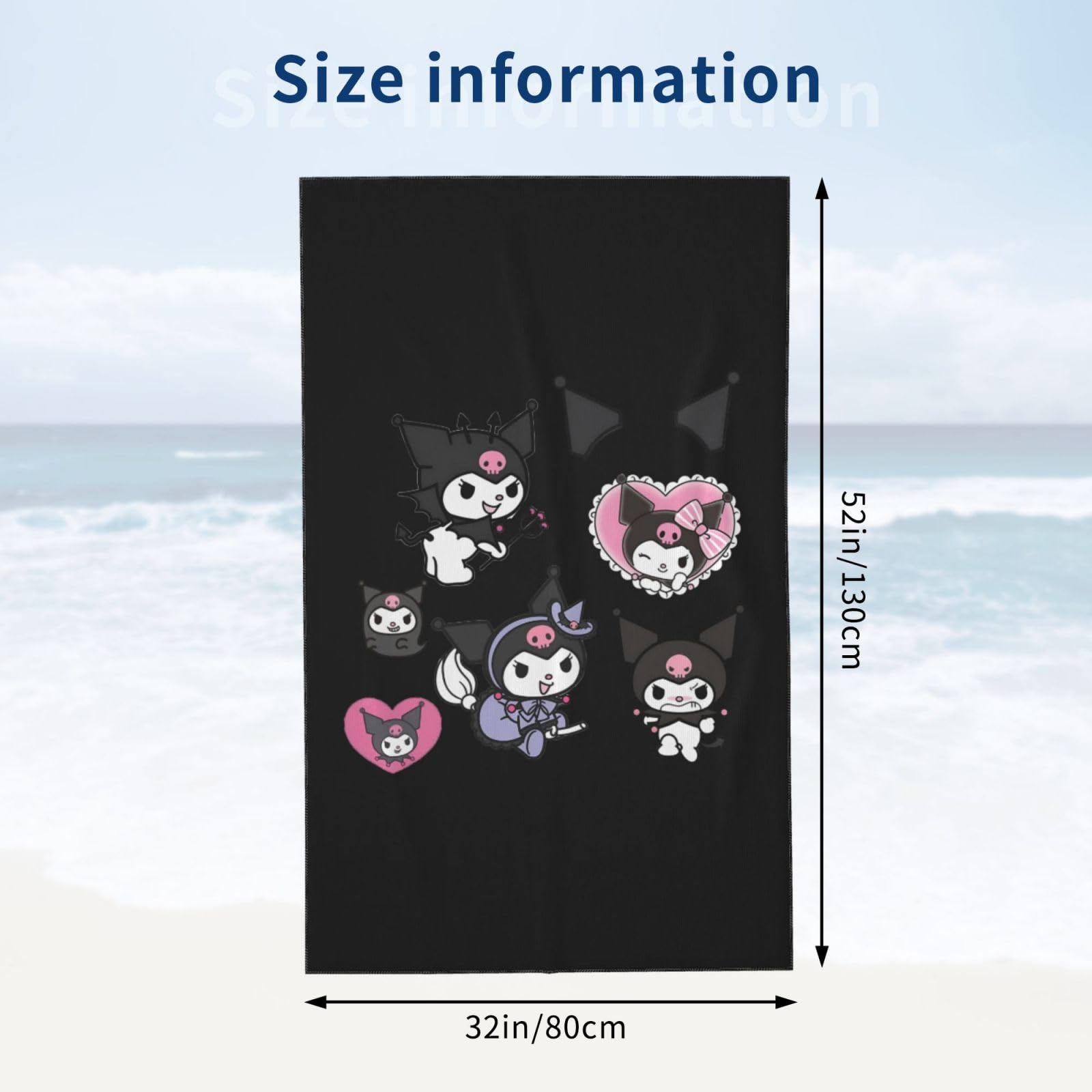 Amazon｜サンリオ クロミ バスタオル マイクロファイバー 吸水 速乾