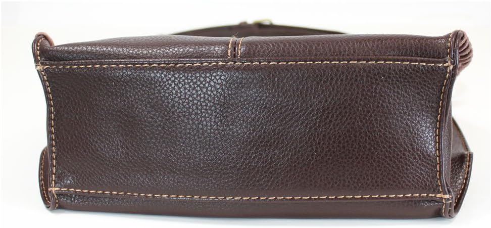 CHALA Charming Crossbody Bag Shoulder Handbag With Flap Top and Zipper Dark Brown (Leather White Cat)