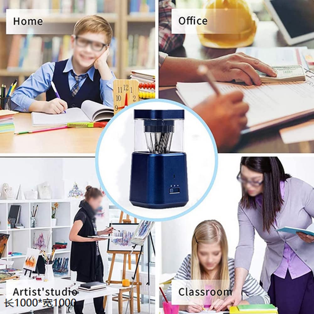 Taille-Crayon électrique 丨 Moteur de Charge USB réglable à Trois Vitesses 丨 Protection Contre la surchauffe 丨 Fournitures de Bureau pour étudiants