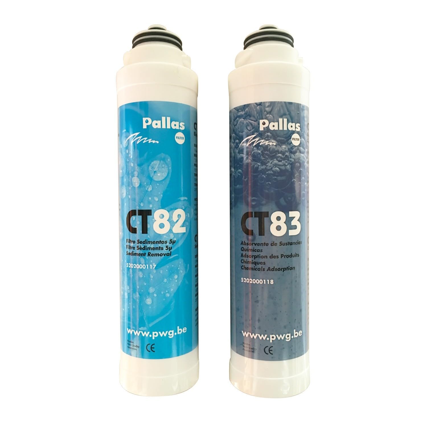 Duo Filtro Sottolavello Ft82 A Sedimenti E Ft88 A Carbone Attivo Argento