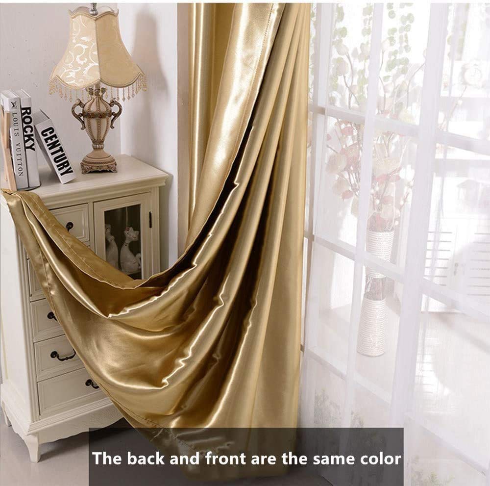 NUOKEI Rideaux Pare-Soleil à Rayures Dorées De Style Minimaliste