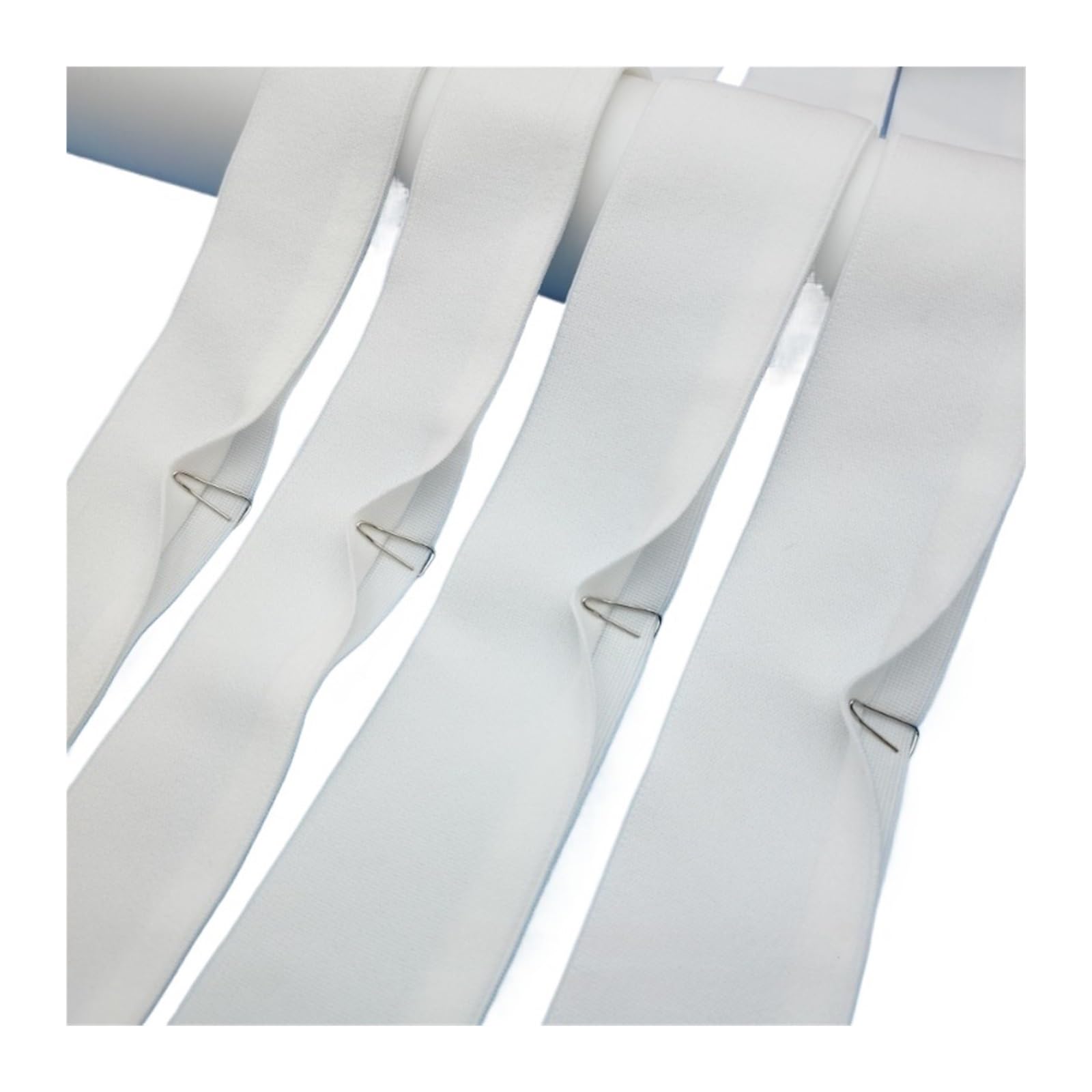 Banda Elástica de Nailon Banda elástica abierta de nailon | Cinta elástica en forma de Y for ropa interior, bandas de goma for pantalones, accesorios de costura(White,10Yards,40mm)