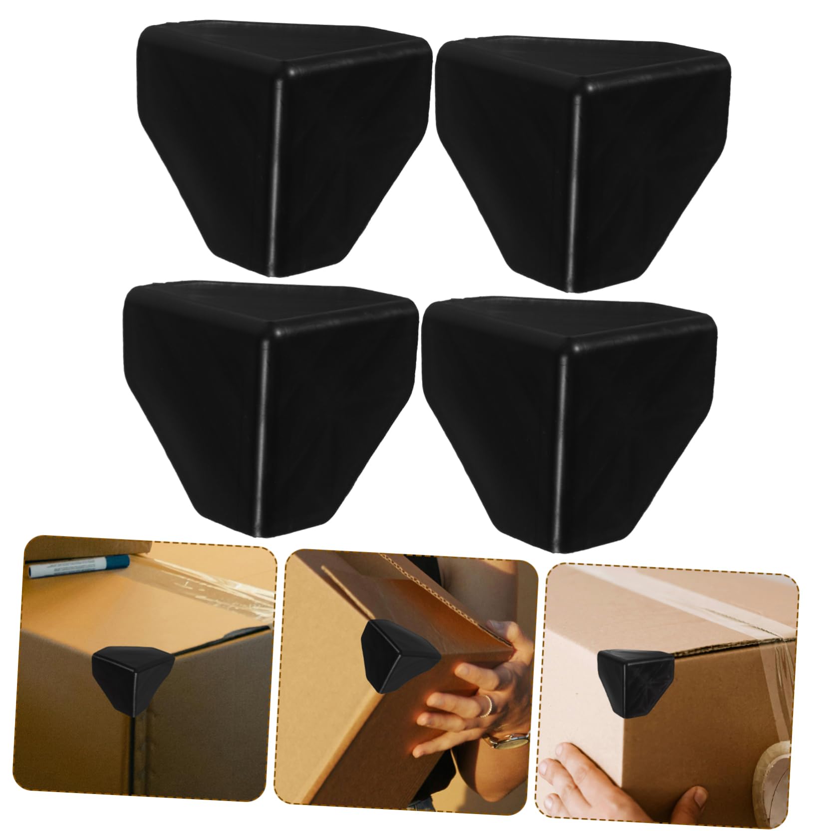 Alipis 100 Protections D'angle en Plastique 100 Pièces pour Emballage Protection de Bord Robuste lors du Déménagement pour Cartons et Meubles