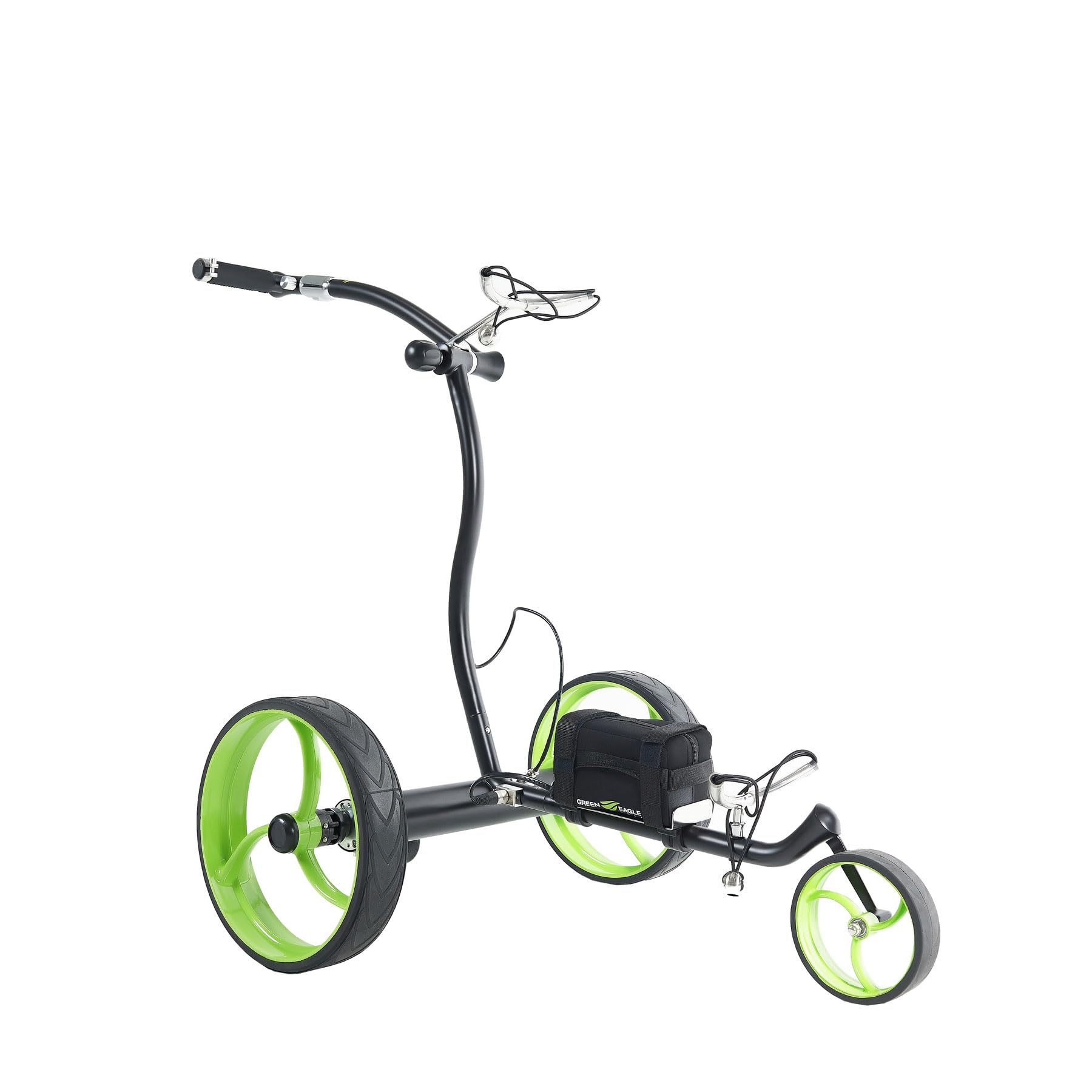 Terra Electric Golf Push Cart - Ultraslim Stainless Steel Frame - Lithium Battery - Remote Control - 36 Holes - Fully Accessorized