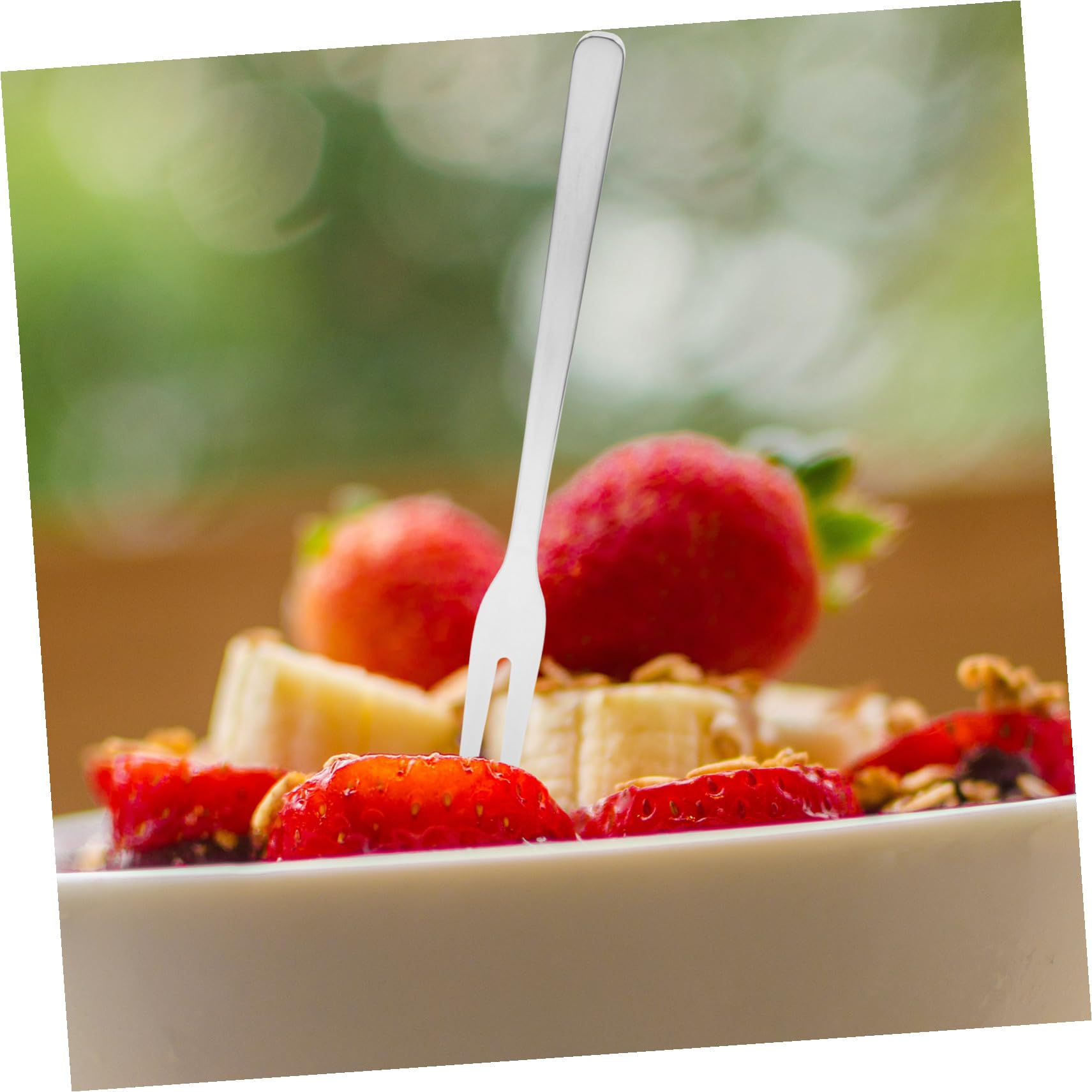 8 pezzi Forchette da Dessert in Acciaio Inox Piccole Forchettine per Insalata Frutta e Antipasti Resistenti e Riutilizzabili Elegante per Tavola e Feste