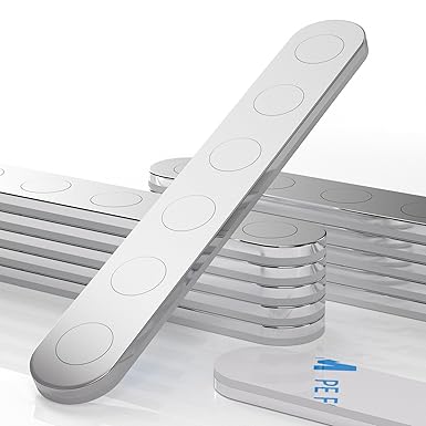 Unbreakable N52 Strong Rare Earth Neodymium Magnets, 12 Pack Self-Adhesive Heavy Duty Neodymium Bar Magnets, Powerful Permanent Pull Force for Fridge, Building, Scientific, Craft, Office