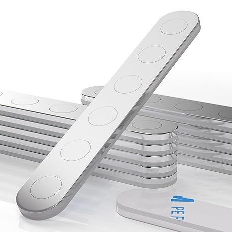 Unbreakable N52 Strong Rare Earth Neodymium Magnets, 12 Pack Self-Adhesive Heavy Duty Neodymium Bar Magnets, Powerful Permanent Pull Force for Fridge, Building, Scientific, Craft, Office